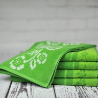 Ręcznik Piwonia zielony